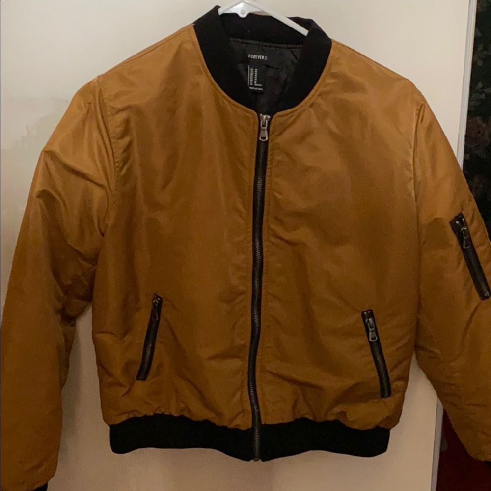 Forever 21 Puffy Bomber Jacket